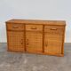 Vintage rattan & bamboo sideboard / credenza, 1970s