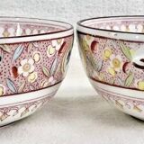 2 anciennes tasses + sous-tasses à thé porcelaine Sarreguemines Minton