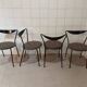 Chaises Paolo Deganello pour Cidue, années 1980, ensemble de 4.
