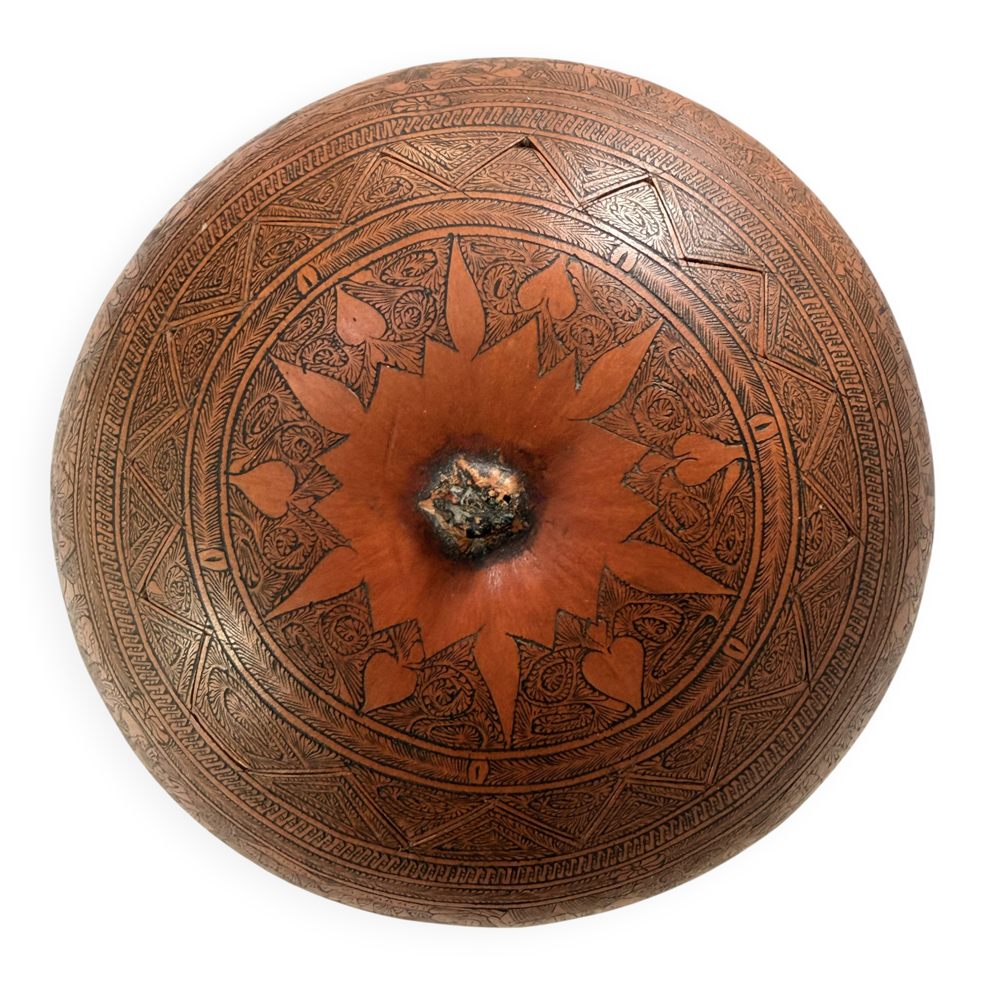 Ancient carved gourd