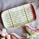 Asparagus set in slurry