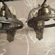 French vintage brass wall sconces