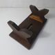 Old small wooden bench step in solid oak