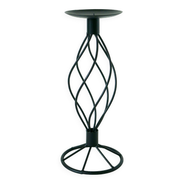 Vintage wrought iron candle holder