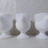 coquetiers poules blanches