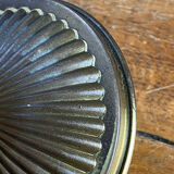 Blue opaline lamp and brass