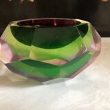 Cendrier en verre de Murano par Flavio Poli, Italie circa1960