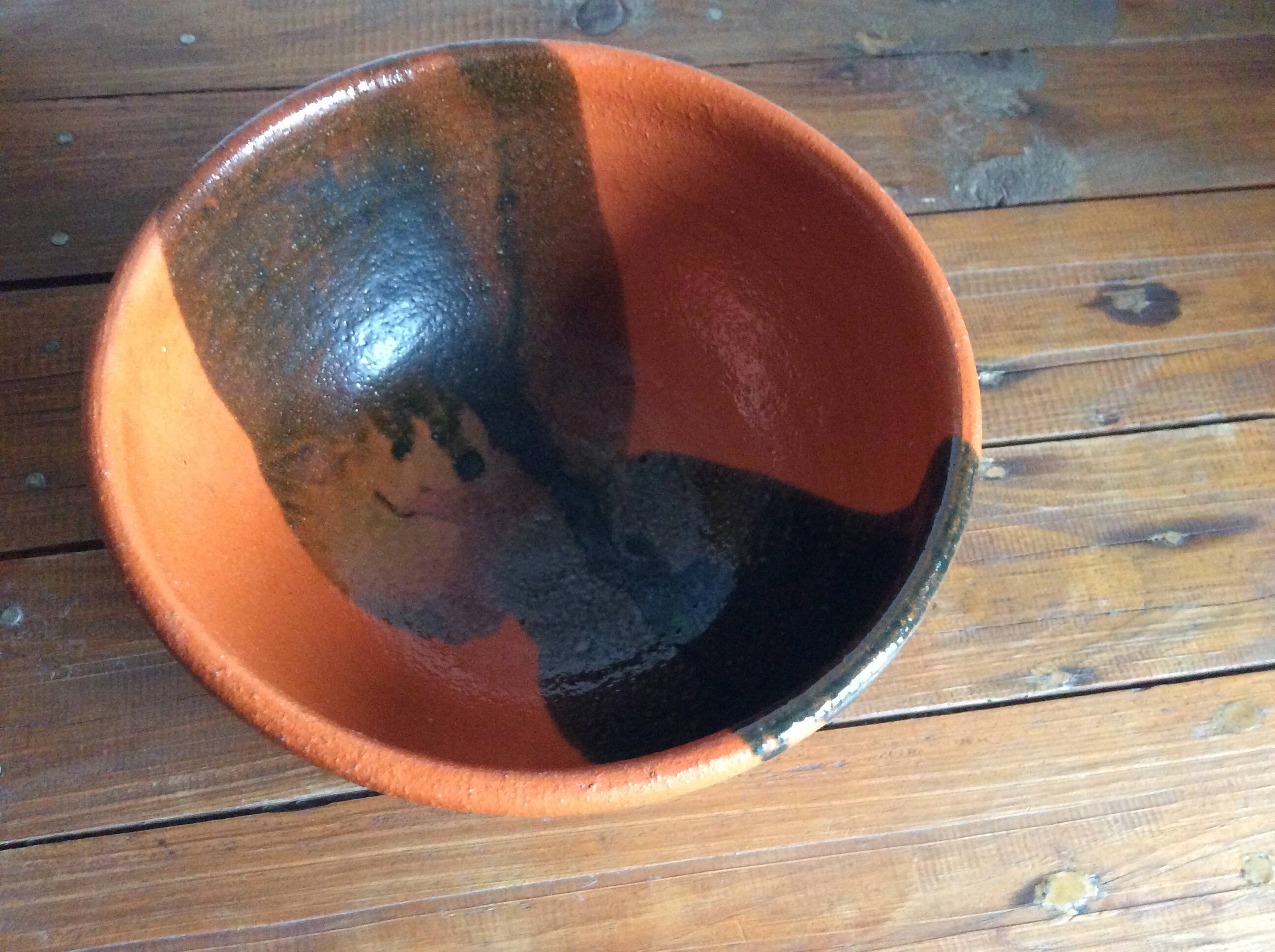 Terracotta salad bowl
