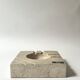 Cendrier italien en travertin sculpté Fratelli Manelli, design 1970