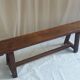 Pair of old benches in chene
