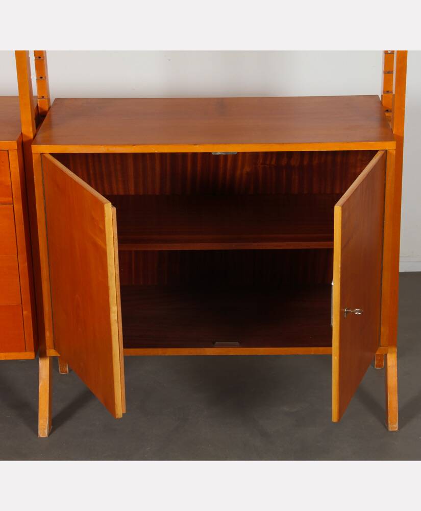 Vintage Czech design wall unit from the 1970s