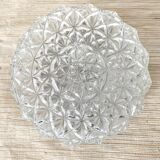Vintage round molded glass ceiling light