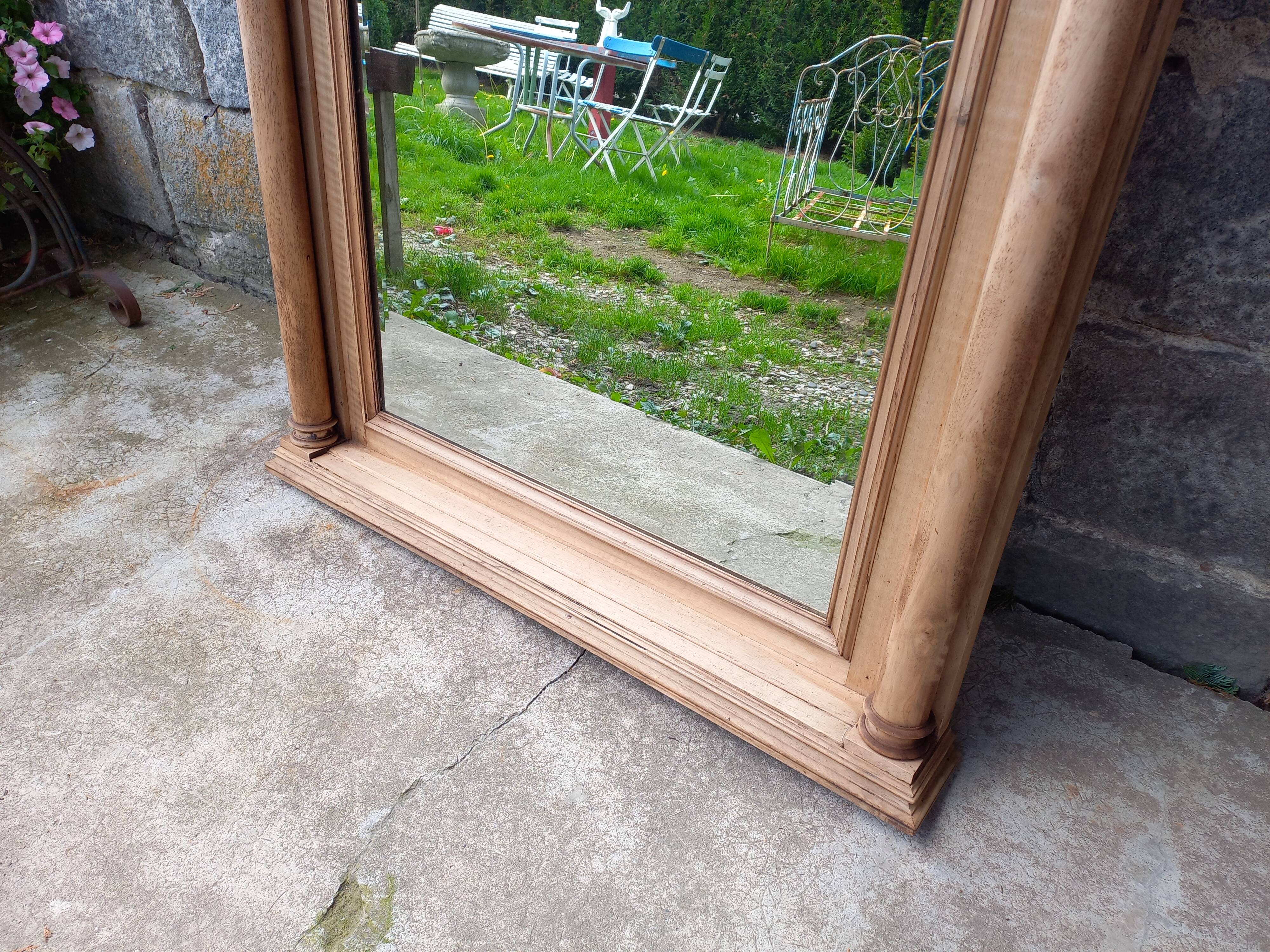 Carved wooden mirror, 168x112 cm