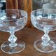Set of 8 large crystal champagne glasses