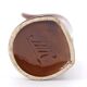 Handmade ring sizer or vase in brown ceramic, Vallauris