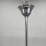 Art Deco Chrome and Glass Chandelier, 5 Globes, 1930s