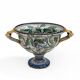 Vase à deux anses de la manufacture « Maiolica Artistica Pesarese » (MAP), années 1920, Italie