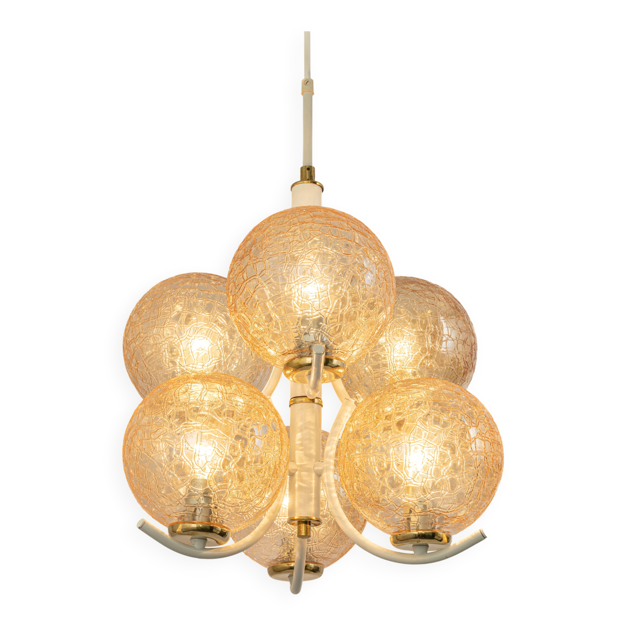 Six-armed chandelier by Richard Essig, Germany, 1960s.