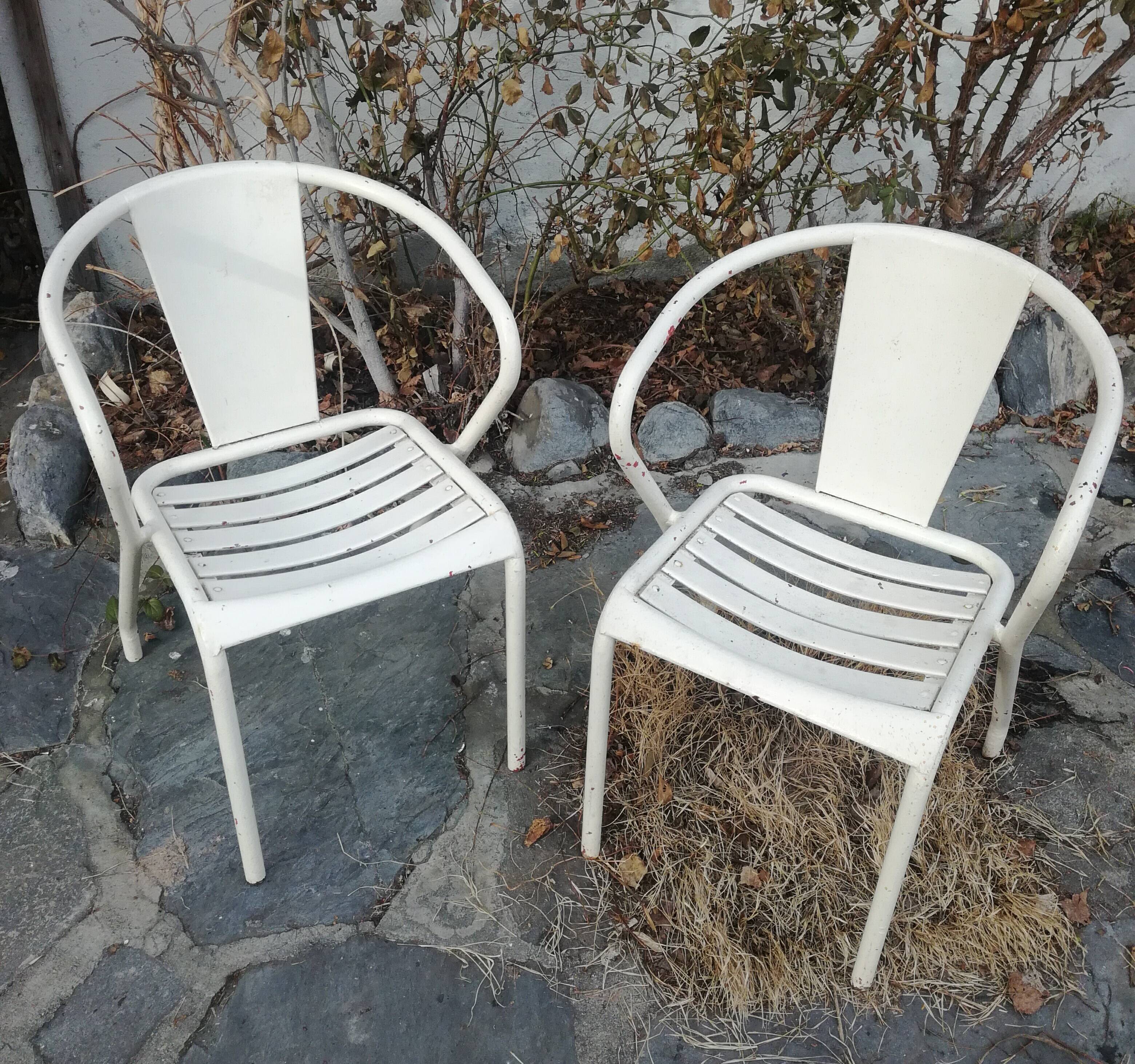 Pair of FT5 Tolix chairs