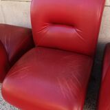 Suite of 5 vintage modular armchairs 60s