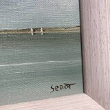 Painting on canvas signed serot