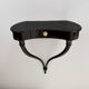 Pair of Black Wall-Mounted Console Tables / Nightstands attr. to Ulrich