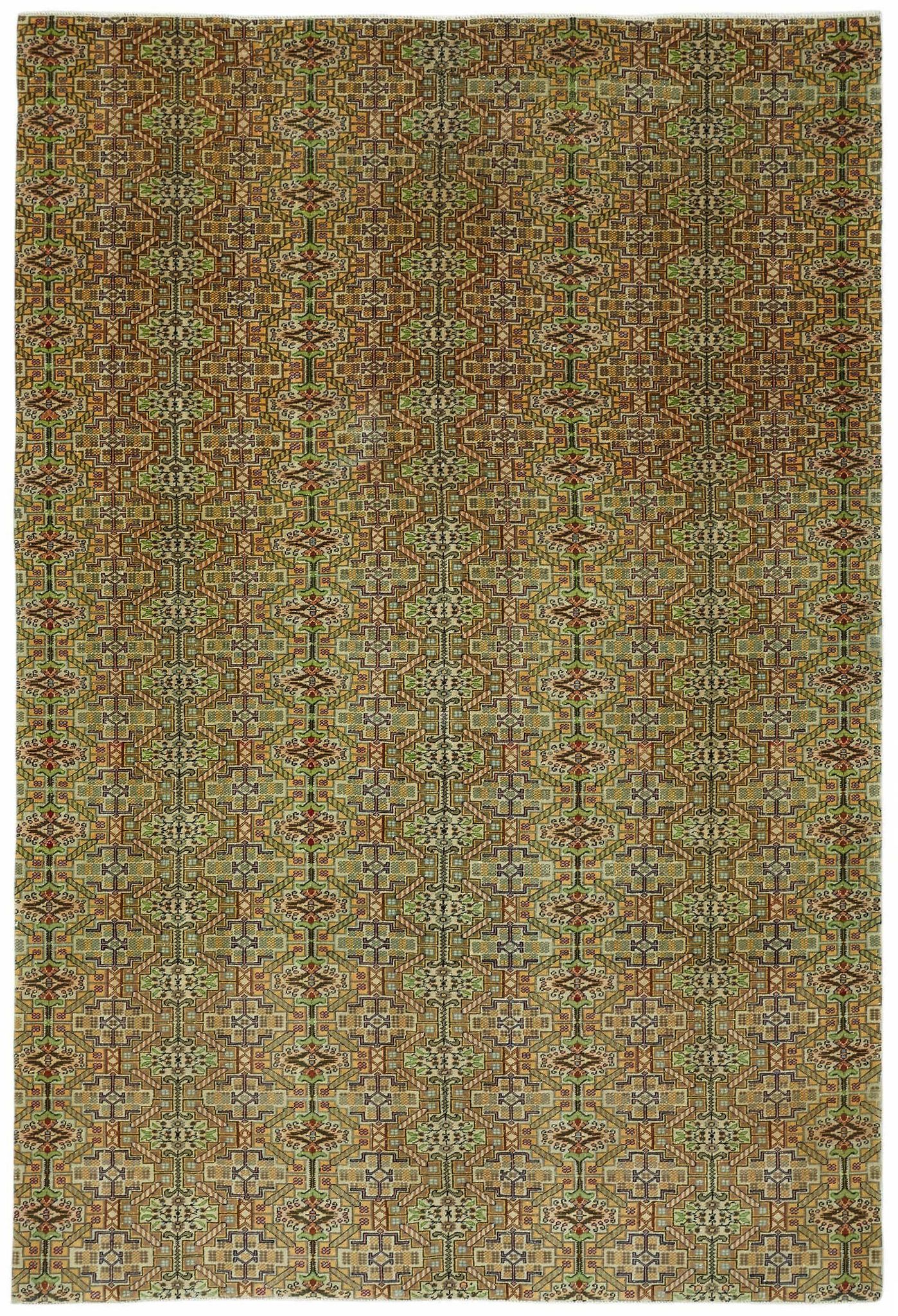 Tapis vintage en laine turque Kayseri 193 cm x 287 cm