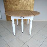 Renovated oak folding table