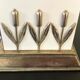 Lampe vintage laque et laiton
