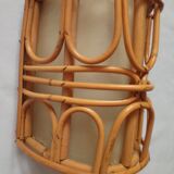 Vintage bamboo wall lamp