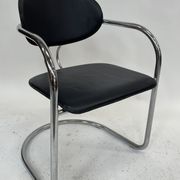 Vintage dining chair effezeta made in Italy design chrome