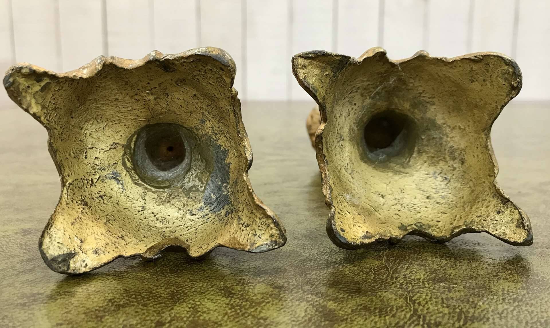 Pair of bronze candlesticks from the 50s