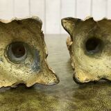 Pair of bronze candlesticks from the 50s