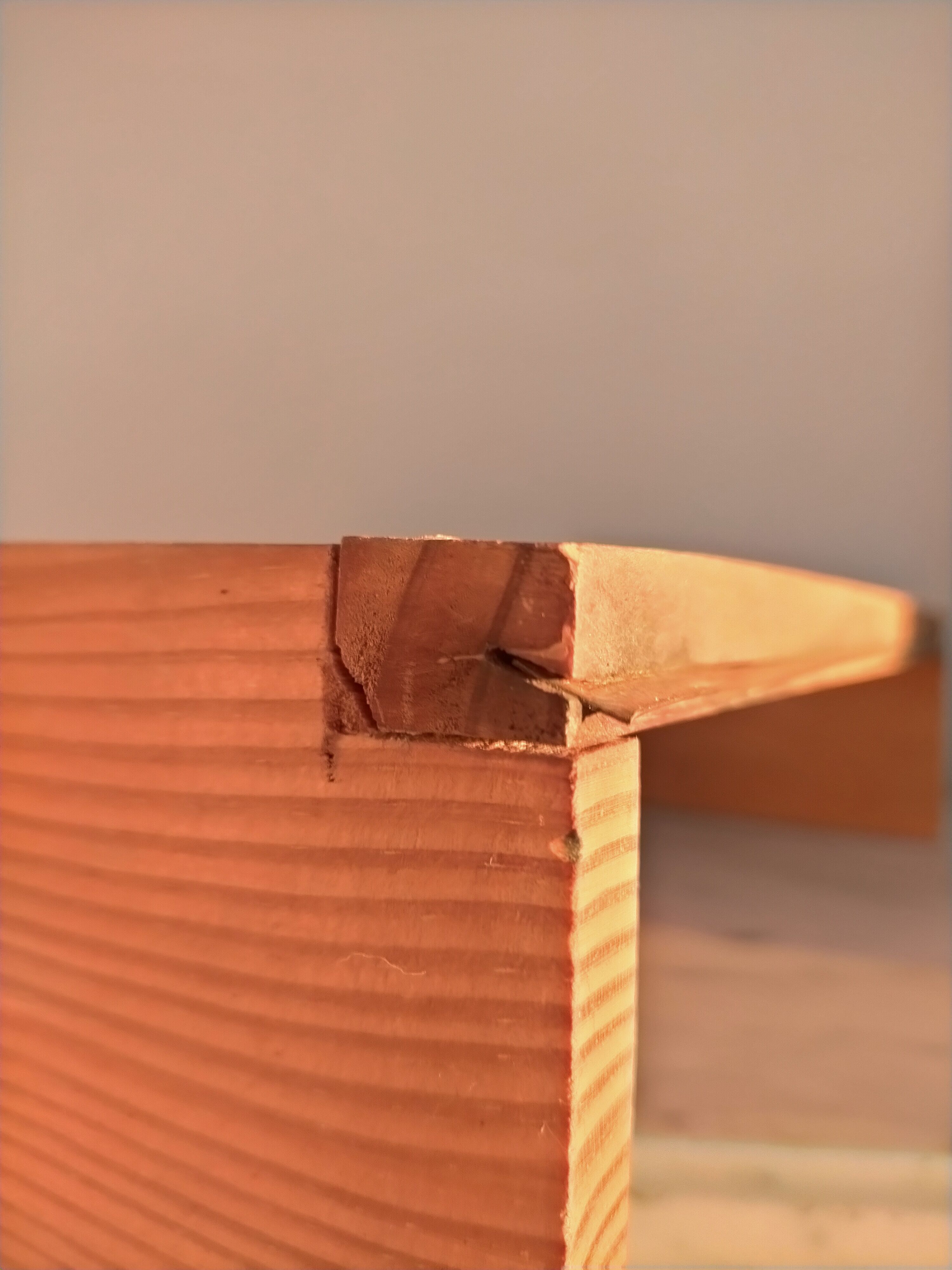 Wooden shelf with unroller wipes everything