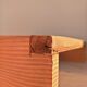 Wooden shelf with unroller wipes everything