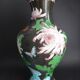 Vase in Chinese partitioned enamel butterflies