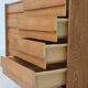 U-453 dub chest of drawers by Jiri Jiroutek for Interier Praha 1960