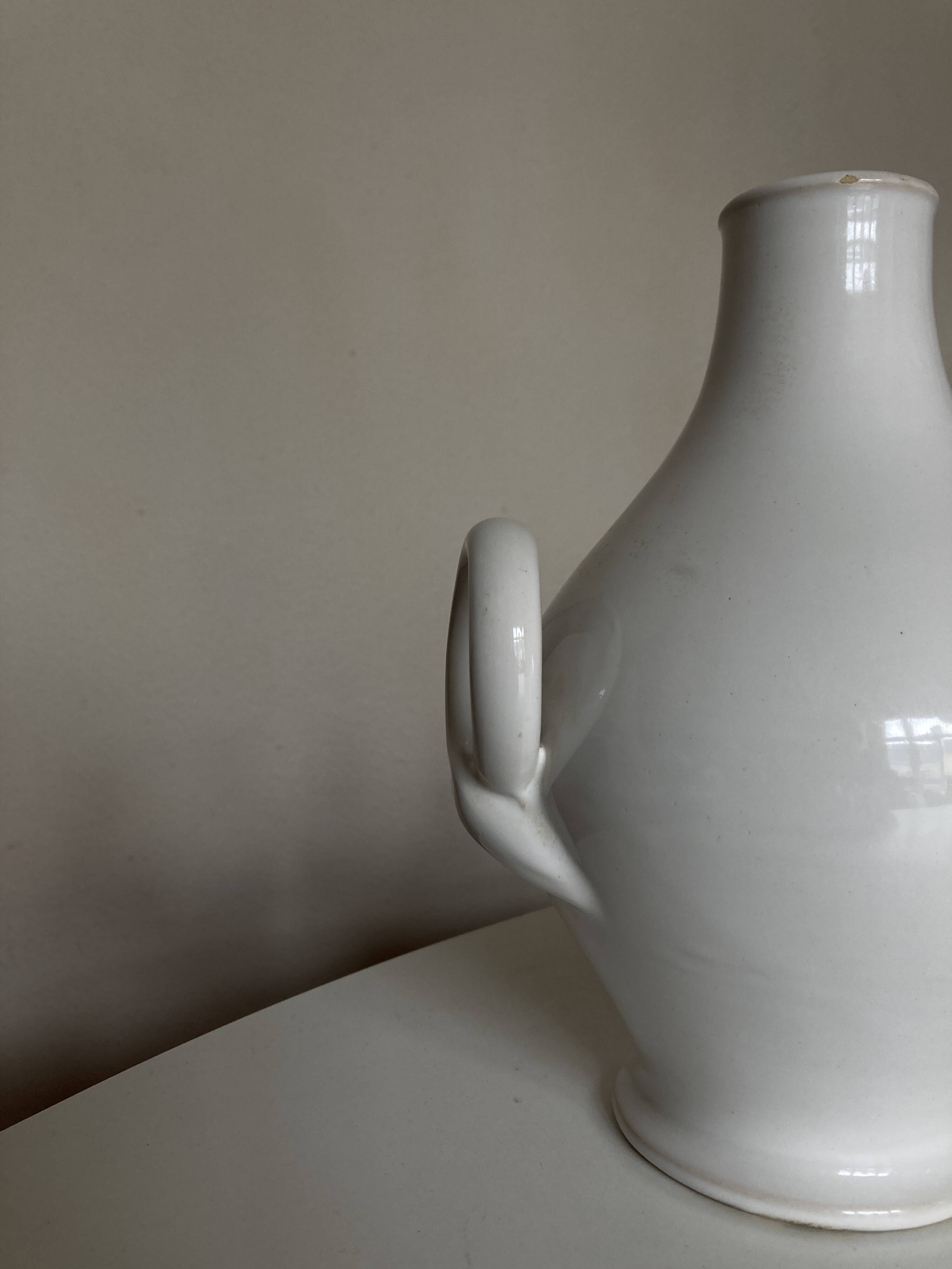 Neoclassical vase by Emile Tessier 1950 Malicorne