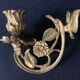 Paire d'appliques Art nouveau en bronze à décor de papillons