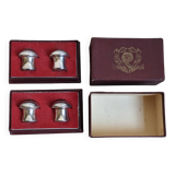 Salière et poivrière en argent - Saint Médard