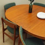 Set of six teak chairs, Danish design, 1960s, manufacture: N. & K. Bundgaar