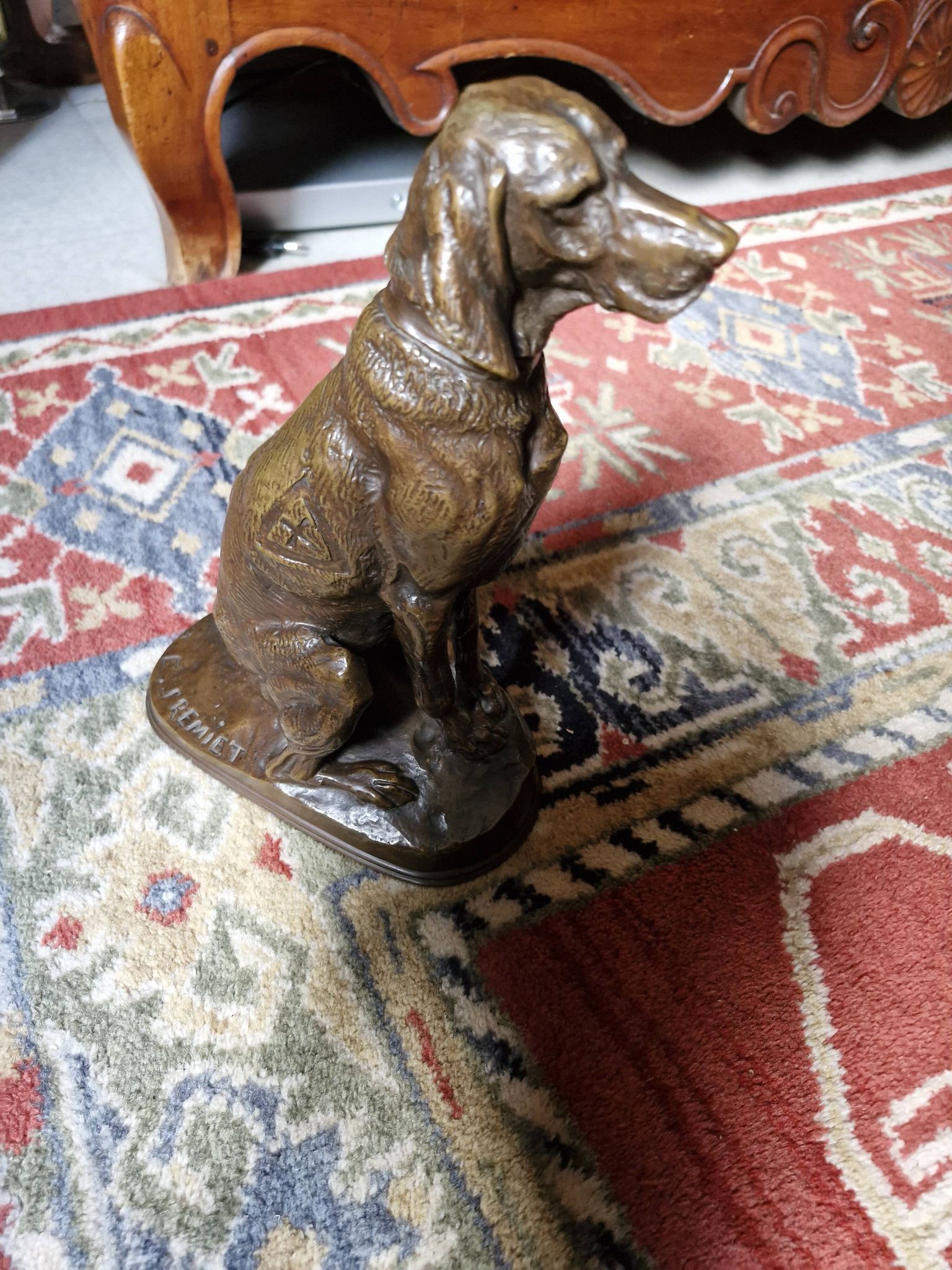 Chien en bronze E. Fremiet