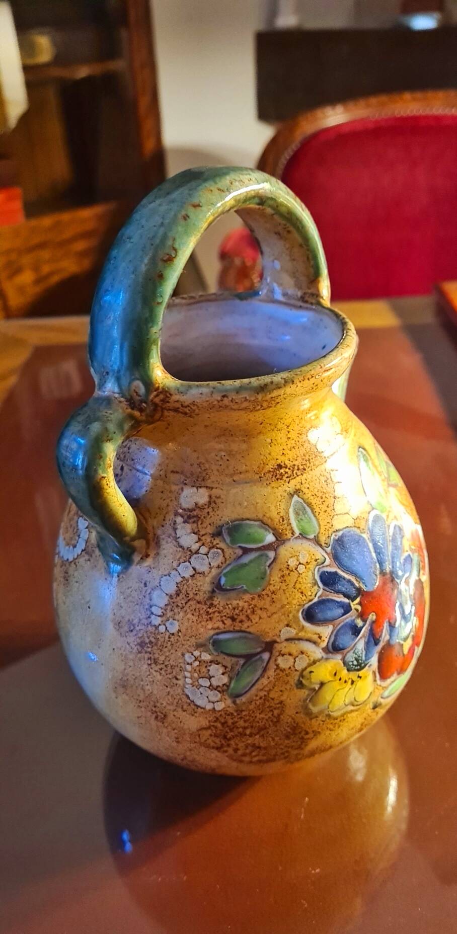 Ceramic jug signed Francis (Vallauris)