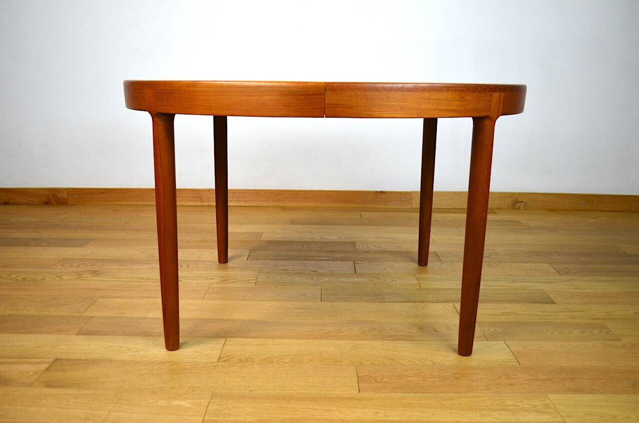 Danish 1960s Round/Oval Teak Table by Harry Ostergaard