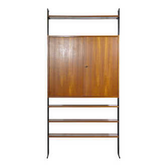 Système d'étagères et de bibliothèques design en teck, années 1960