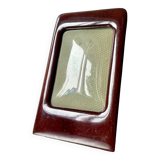 Antique  Art Deco Mahogany Wooden Frame  22.5 cm x 13.5 cm  convex glass