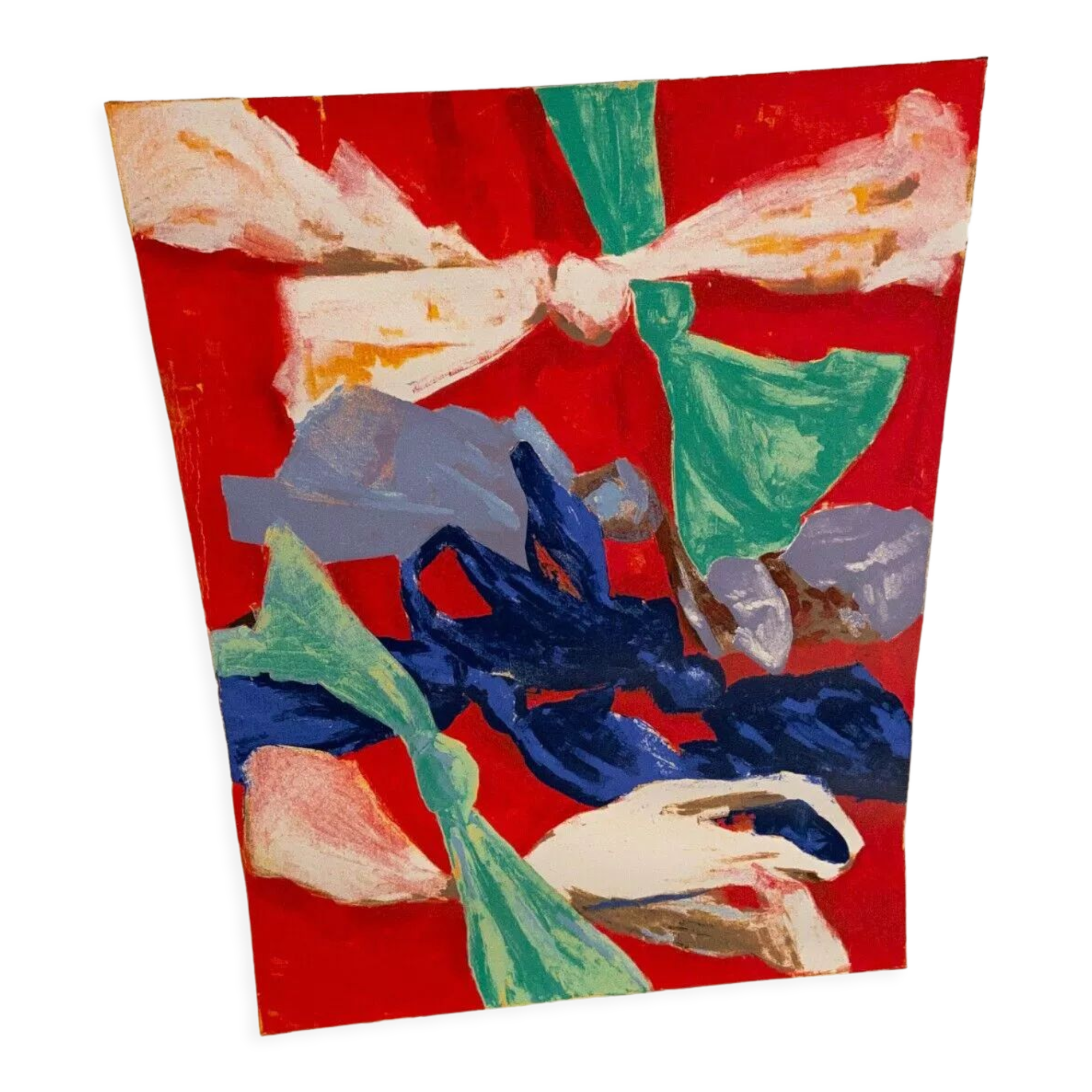 Sérigraphie originale signée Massimo Greco, Nodi, numérotée 51/100