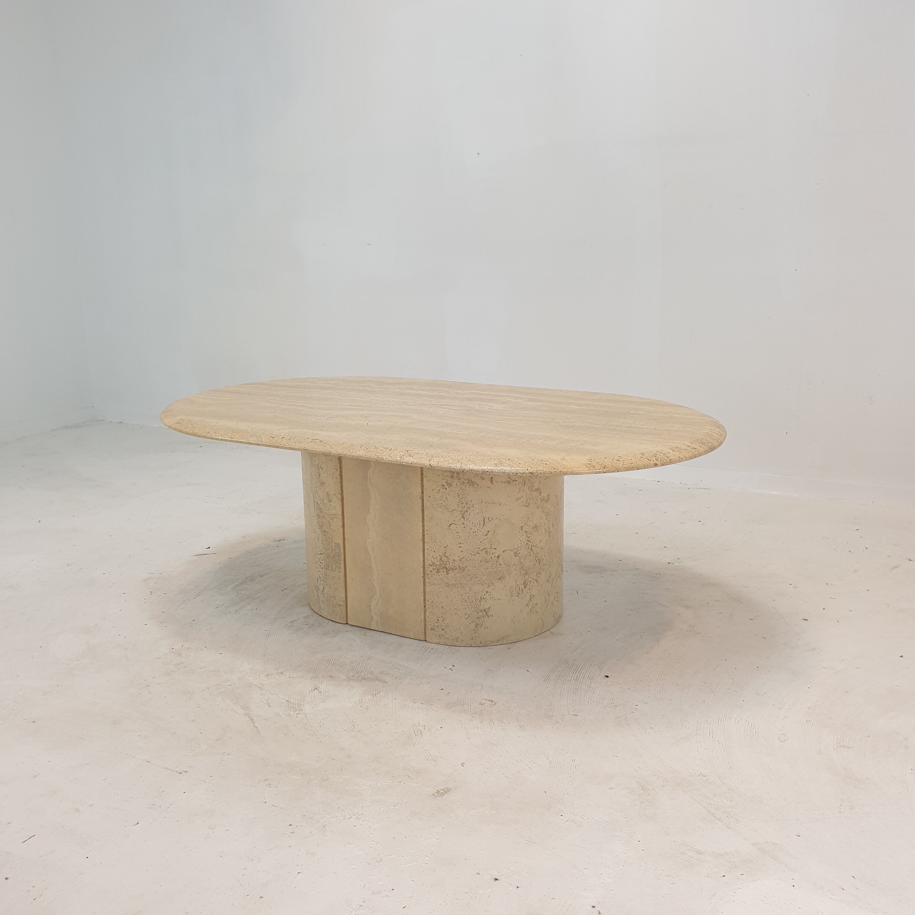 Italian Travertine Coffee Table, 1980's