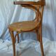 Fauteuil de bureau canné hêtre courbé