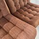 Old modular living room 7 armchairs and vintage Scandinavian design coffee table from the 60s